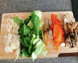 ラー油が決め手！青梗菜とさつま揚げ炒め。作り方1写真