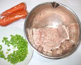 鶏肉人参ハンバーグ♪簡単疲れに漢方薬膳作り方1写真