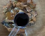 レンジで!さんま蒲焼きとなめ茸の卵とじ丼作り方2写真