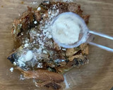レンジで！さんま蒲焼きとなめ茸の卵とじ丼作り方3写真