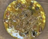 レンジで!さんま蒲焼きとなめ茸の卵とじ丼作り方7写真
