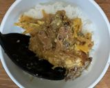 レンジで!さんま蒲焼きとなめ茸の卵とじ丼作り方12写真