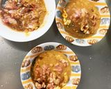 レンジもやし入きな粉オイスター味甘酢酢豚作り方4写真