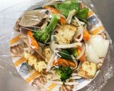 レンジもやし入きな粉オイスター味甘酢酢豚作り方12写真