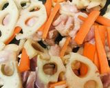 鶏肉とレンコンのあまから炒め作り方2写真