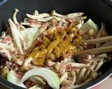 かぼちゃのひき肉クリームがけ作り方3写真