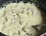 かぼちゃのひき肉クリームがけ作り方6写真
