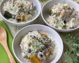 かぼちゃのひき肉クリームがけ作り方7写真