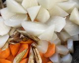 豚バラ肉と大根、牛蒡、人参炒め煮作り方6写真