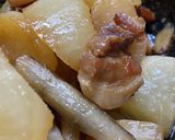 豚バラ肉と大根、牛蒡、人参炒め煮作り方12写真