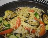 野菜たっぷりペペロンチーノ作り方5写真