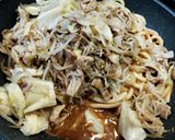 ホルモン焼きうどん作り方28写真