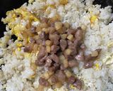 旨味たっぷり！牛肉セロリ炒飯作り方3写真