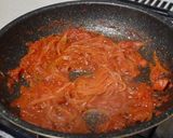 トマト缶で作るバジルトマトパスタ作り方4写真