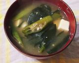 おくら、豆腐のお味噌汁作り方16写真