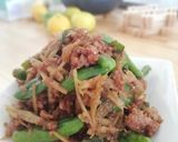 ゴボウ肉味噌（ししとう入り）作り方6写真