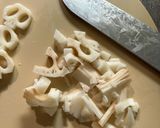 ガイコツレンコンのミートボールパスタ作り方3写真