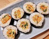 キンパ風♪キムチの卵焼きで海苔巻き作り方8写真