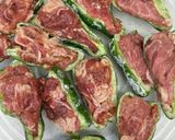豚こまで簡単時短♪ピーマンの肉詰め作り方3写真