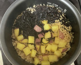 秋の味覚✨サツマイモとひじきの生姜ごはん作り方6写真