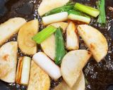 簡単 長芋と長ネギの照り焼き炒め♡作り方4写真