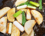 簡単　長芋と長ネギの照り焼き炒め♡作り方4写真