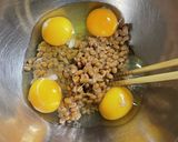納豆消費に！納豆オムレツ作り方1写真