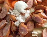 簡単　塩だけ　ソーセージの　野菜スープ作り方2写真