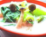 ほっこり！青梗菜のミルクシチュー♡作り方7写真
