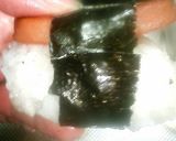 コンビニ風？ソーセージおにぎり作り方4写真