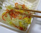 レンジで2分！キャベツとパプリカのサラダ作り方2写真