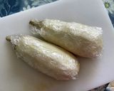 もちトロッと♬白茄子のにんにくステーキ作り方2写真