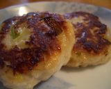 鶏ひき肉のれんこんはさみ焼き作り方4写真