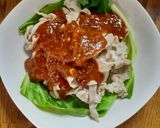 ☆簡単に☆甘辛麻辣だれ豚バラ肉の雲白肉風作り方12写真
