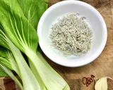 *青梗菜とシラスのペペロンチーノでランチ作り方1写真