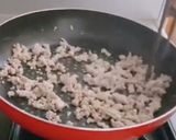 アスパラと椎茸、舞茸の肉味噌炒め作り方4写真