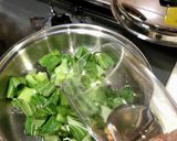 *青梗菜とシラスのペペロンチーノでランチ作り方5写真