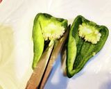 少量のピーマンはキッチンバサミで♪作り方3写真