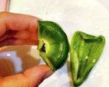 少量のピーマンはキッチンバサミで♪作り方6写真