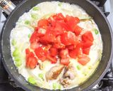 鶏もも肉と里芋のトマトクリーム煮作り方7写真