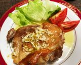 鳥もも肉のカボスバターステーキ作り方7写真