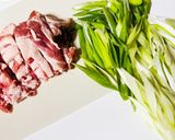冷凍うどんで●ごま油香る豚塩うどん作り方3写真