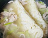 冷凍うどんで●ごま油香る豚塩うどん作り方6写真