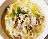 冷凍うどんで●ごま油香る豚塩うどん作り方7写真