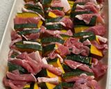 南瓜と豚肉のミルフィーユ中華蒸し作り方4写真