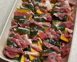 南瓜と豚肉のミルフィーユ中華蒸し作り方5写真