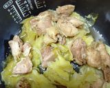 炊飯器で。キャベツと鶏肉の煮込み作り方5写真
