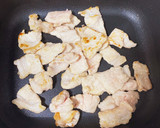 蓮根と厚揚げ、豚肉のあまから味噌炒め作り方4写真