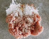 揚げない椎茸入り肉団子の甘酢餡作り方2写真