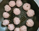 揚げない椎茸入り肉団子の甘酢餡作り方3写真